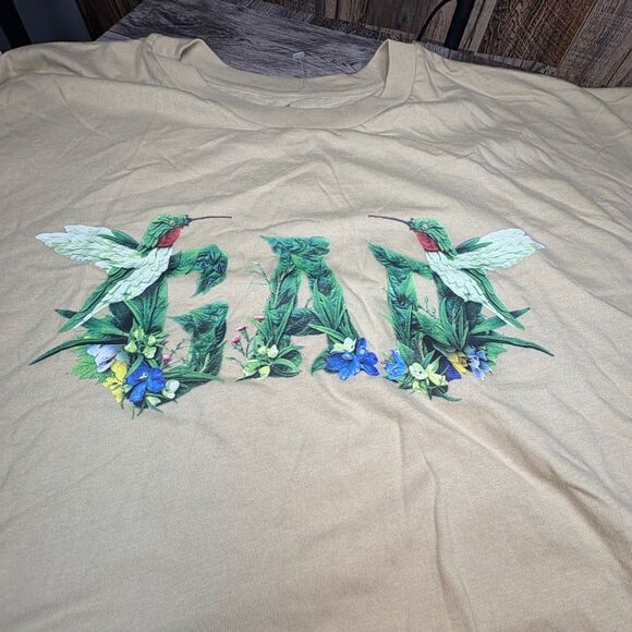 GAP x Raku Inoue Floral Hummingbird Graphic Tee – XXXL Tall - Picture 1 of 4